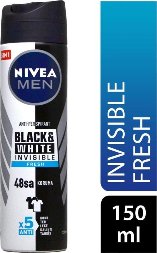 Nıvea Marka: Deodorant 150 Ml Erkek Invisible Black&White Fresh 4005900378200 Kategori: Deodorant