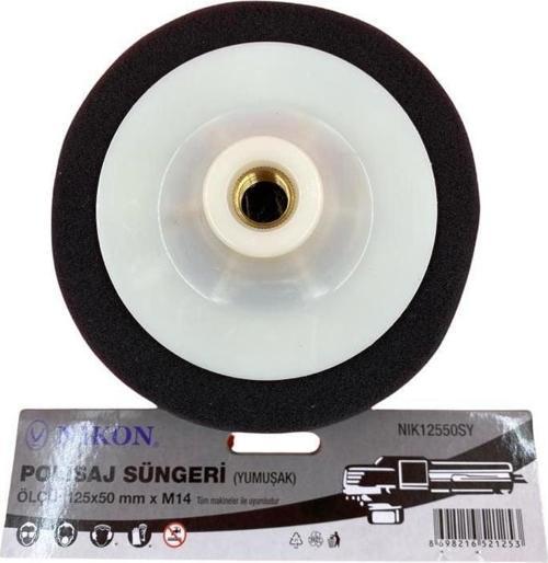 12550SY Polisaj Süngeri 125 mm Siyah Yumuşak
