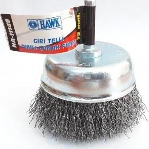 HA11147 Pimli Gri Tel Çanak Fırça 65 mm