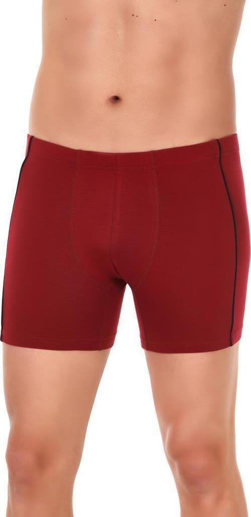 3 Adet Yıldız Erkek Likralı Modal Boxer Short Bordo 109