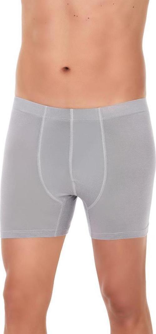 3 Adet Yıldız Erkek Bambu Boxer Short Gri 322