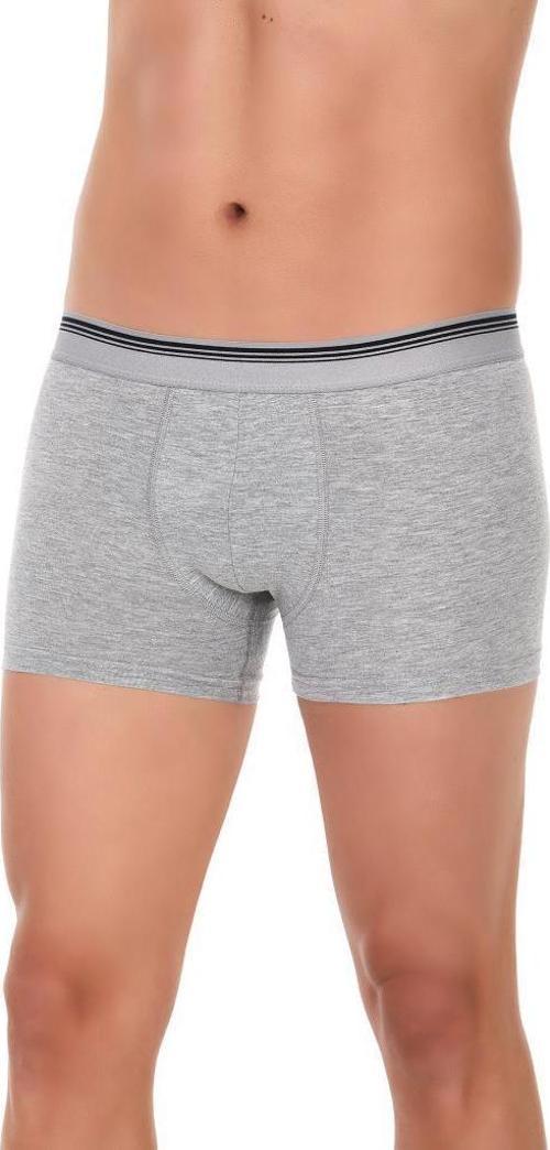 3 Adet Yıldız Erkek Likralı Formen Boxer Short Gri 367