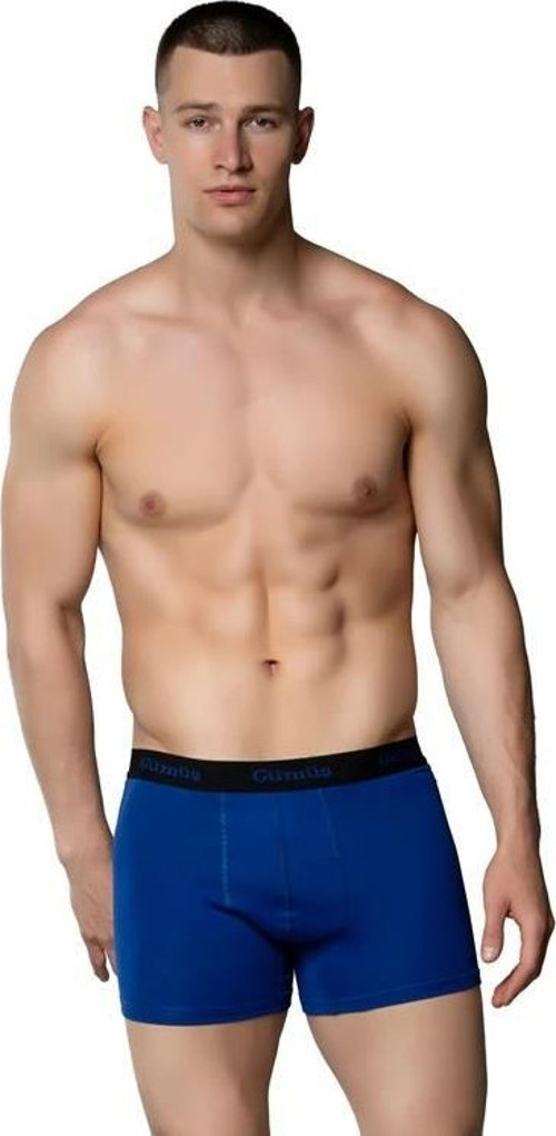 6 Adet Gümüş Erkek Renkli Likralı Spor Boxer 3074