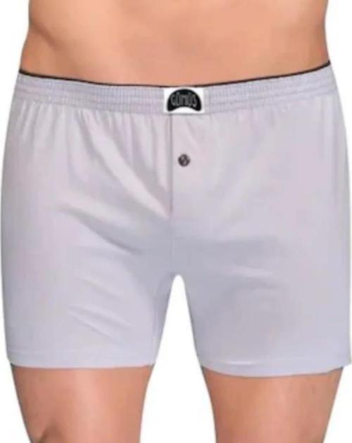 6 lı Paket Gümüş Erkek Penye Boxer Düz Renk Pamuklu Erkek Boxer 4020
