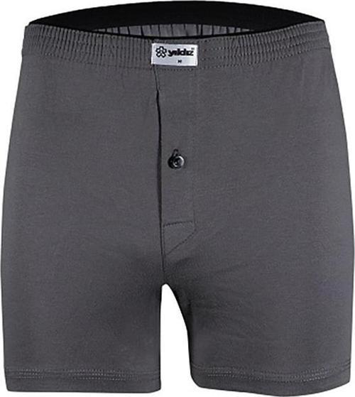 6 Adet Yıldız Erkek Taşma Lastik Düz Renk Penye Boxer Short 43