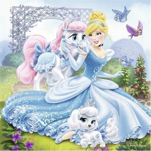 Walt Disney Belle Cinderella Ve Rapunzel 3-49 Parça Puzzle 93465