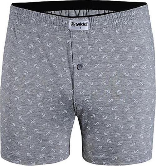 3 Adet Yıldız Erkek Taşma Lastik Desenli Penye Boxer Short 43