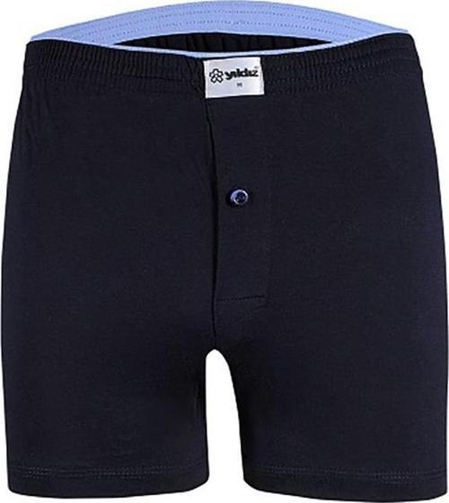 Erkek Taşma Lastik Düz Renk Penye Boxer Short 43