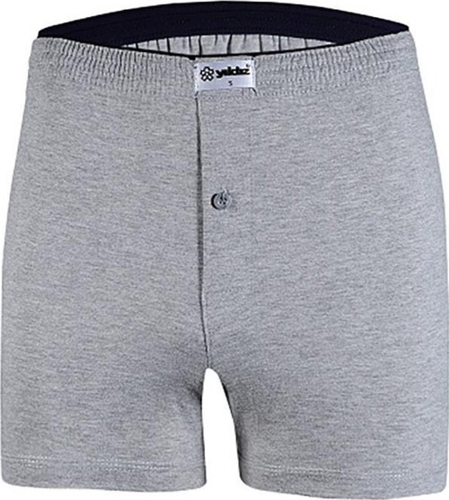 Erkek Taşma Lastik Düz Renk Penye Boxer Short 43