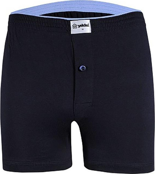 Erkek Taşma Lastik Düz Renk Penye Boxer Short 43