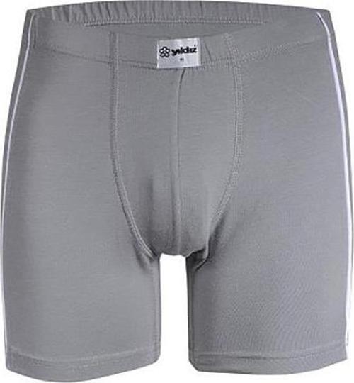 6 Adet Yıldız Erkek Likralı Modal Boxer Short Gri 107