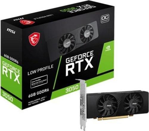 Msi Geforce Rtx3050 Lp 6G Oc 6Gb Gddr6 96B Dx12 Pcie 4.0 X8 (1Xdp 2Xhdmi) Gaming Ekran Kartı