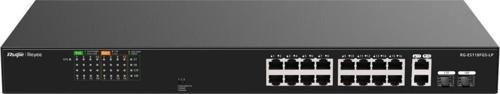 -Reyee Rg-Es118Fgs-Lp 16 Port Poe+ 2 Port 10-100-1000 Mbps + 2 Port Sfp 120W