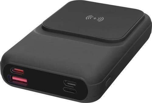 P135 10000Mah 15W Magsafe Dahili Kablo Siyah Gizli Led Taşınabilir Pil Şarj Cihazı Power Powerbank