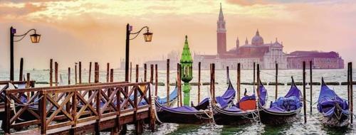 1000 Parçalı Panoramik Puzzle Gondolas-150823