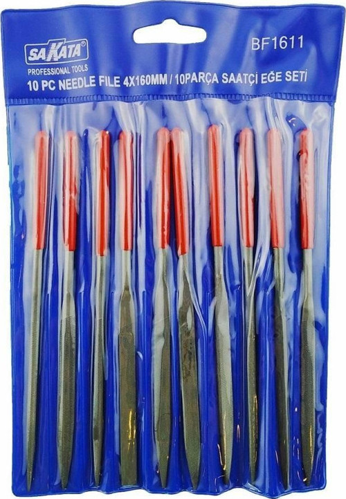 Sakata 16115 Saatçi Eğe Takımı 10 Parça 5X180 mm