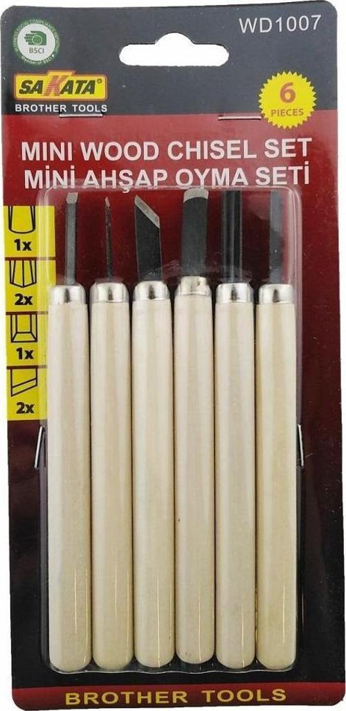 Sakata WD 1007 Ahşap Oyma Seti 6 Parça