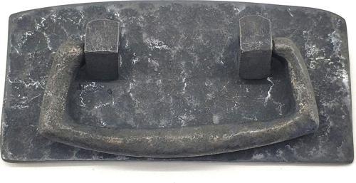 Antika Tarz Dekoratif Pirinç Otantik Dövme Kapı Kulbu - 45x90 mm, Oksit