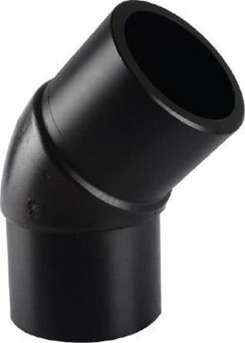 Tega HDPE Spigot Açık Dirsek 125 mm 45 Derece