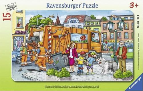 Çocuk Puzzle 15 Parça Çöp Toplama 61624
