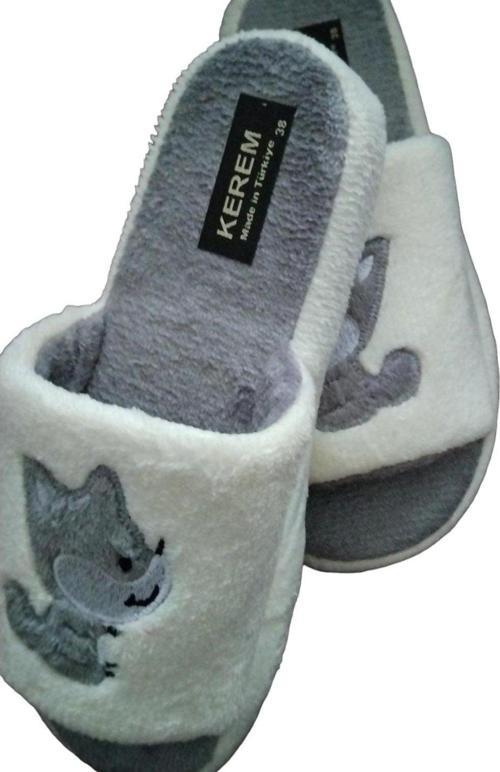 peluş ev terligi gri 38 