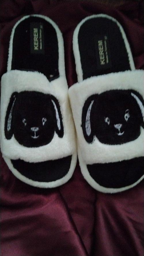 peluş ev terligi siyah 37 
