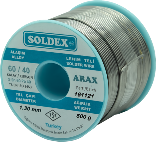 1.30mm 500gr Sn60 Pb40 Arax Lehim Teli