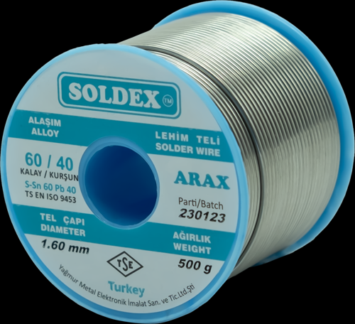 1.60mm 500gr Sn60 Pb40 Arax Lehim Teli