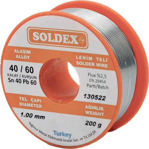 1mm Sn60 Pb40 Lehim Teli 200gr