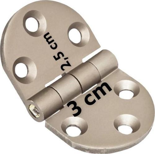 Yüksel Oval Alüminyum Kasa Menteşesi 3 cm