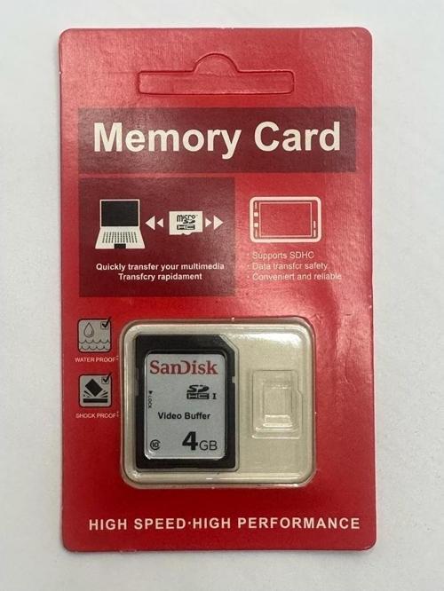 4 GB Sdhc Hafıza Kartı Video Buffer Class 10