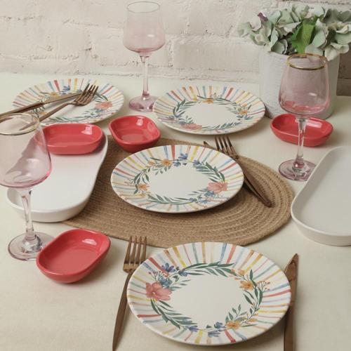 Soft Flowers Kahvaltı Takımı 10 Parça 4 kişilik 22322