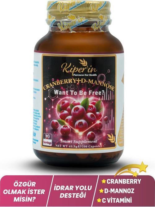 Kiperin Cranberry, D-mannoz, C Vitamin - Idrar Yolu Sağlığı (60KAPSÜL & 1400MG)