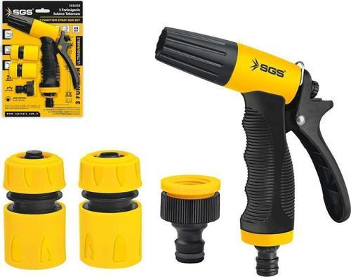 4253 3 Fonksiyonlu Sulama Tabancası (4 Parça Set)