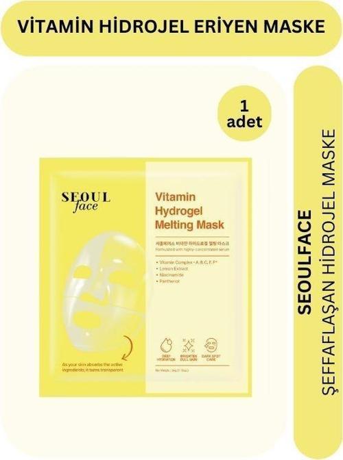Seoulface Vitamin Hydrojel Şeffaflaşan Eriyen Maske 34g