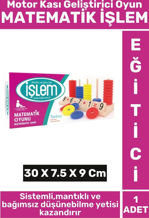 Premium Matematik Öğrenim Mantıklı Düşünme Motor Kasları Geliştirici Eğlenceli MATEMATİK İŞLEM OYUNU