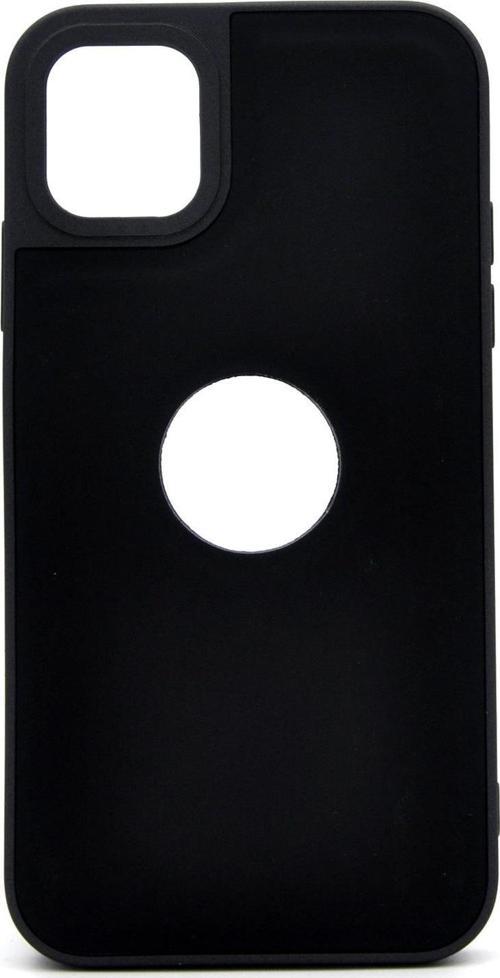 iPhone 15 Pro Max Uyumlu Deri Görünümlü Sert Kapak Kılıf Siyah