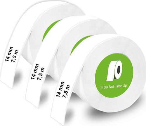 3'lü Termal Yazıcı Yapışkanlı Rulo Etiketi 180 Adet Beyaz - 14 mm x 40 mm
