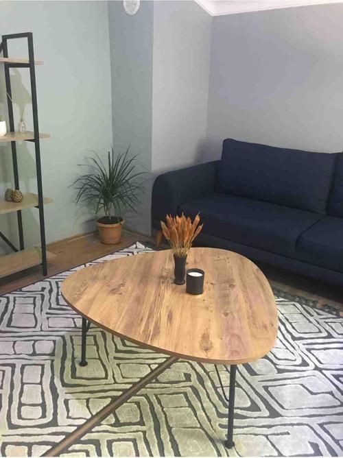 90X90 Cm Atlantik Çam Desen Pena Orta Sehpa 2024
