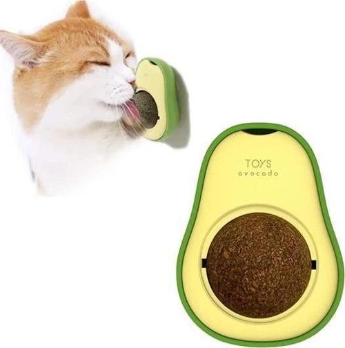 Avokado Model Yapışkanlı Kedi Oyuncağı Yenilebilir Kedi Nanesi Otu-Findit