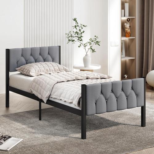 Karyola, Stil Metal Karyola, Kapitone İşlemeli Karyola, Ölçü Seçenekli