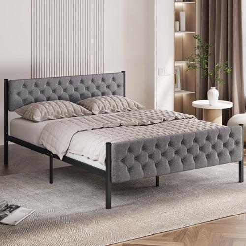 Karyola, Stil Metal Karyola, Kapitone İşlemeli Karyola, Ölçü Seçenekli