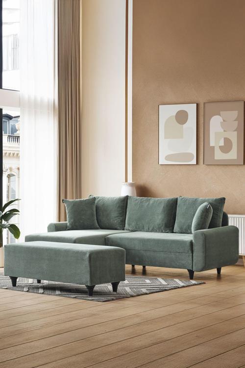 Corner Flavia Köşe Takımı Puflu