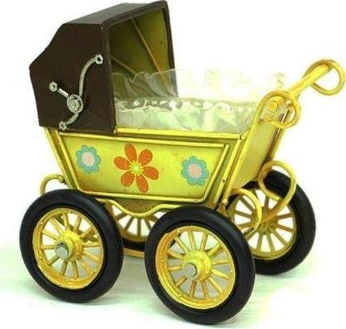 Dekoratif Metal Bebek Arabası C0315