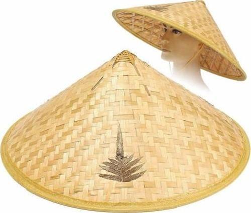 Naturel Renk Cambodia Kamboçyalı Vietnam Şapkası PVC Hasır