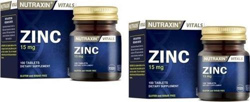 Zinc 15 mg 100 Tablet x 2 adet