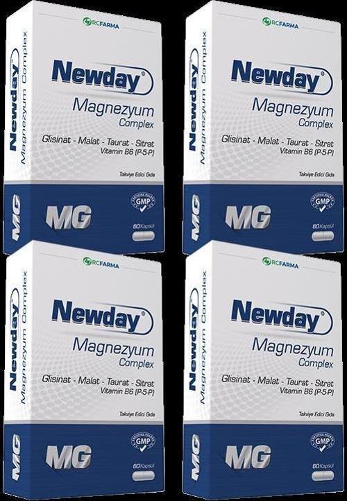 Newday Magnezyum Complex 60 Kapsül x4