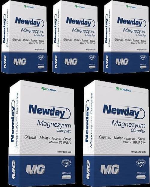 Newday Magnezyum Complex 60 Kapsül x5