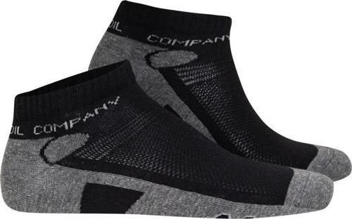 Siyah Gri Patik Unisex Çorap Naturel