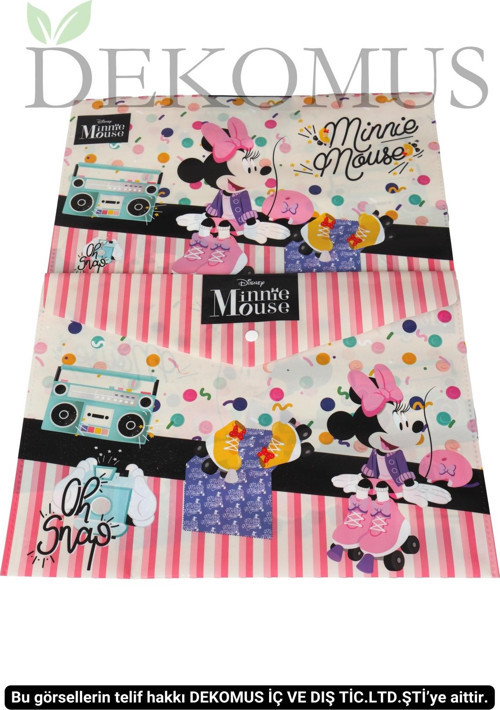 YENİ SEZON LİSANSLI MINNIE MOUSE "TEKLİ" ÇITÇITLI DOSYA